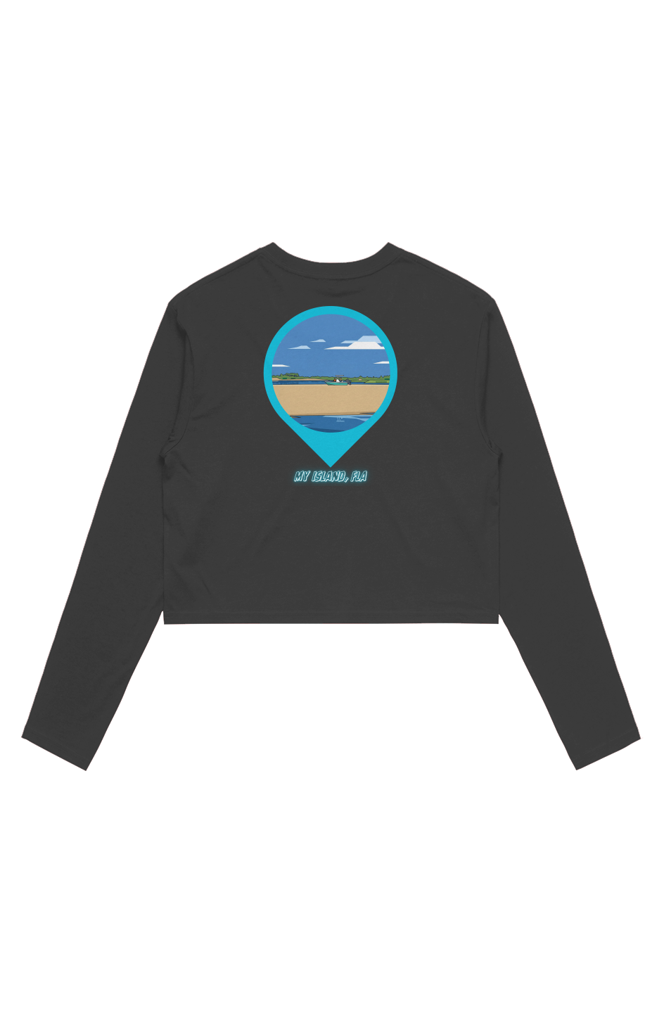 TideBum Wo's Crop L S Tee