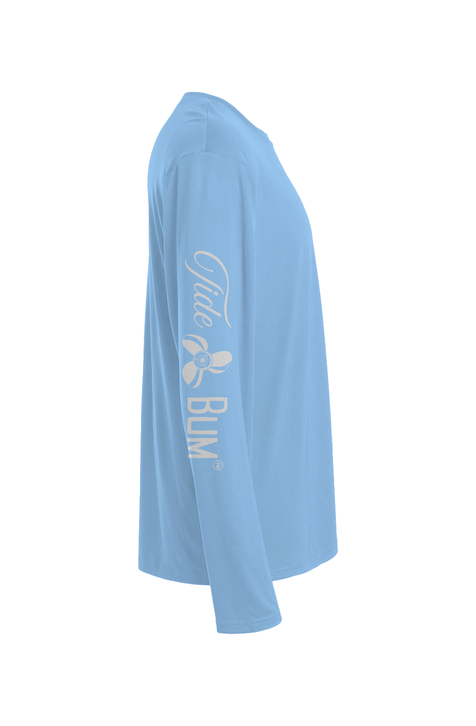 TideBum GreyLogo BeachedBoat Sport Tek Long Sleeve Tee