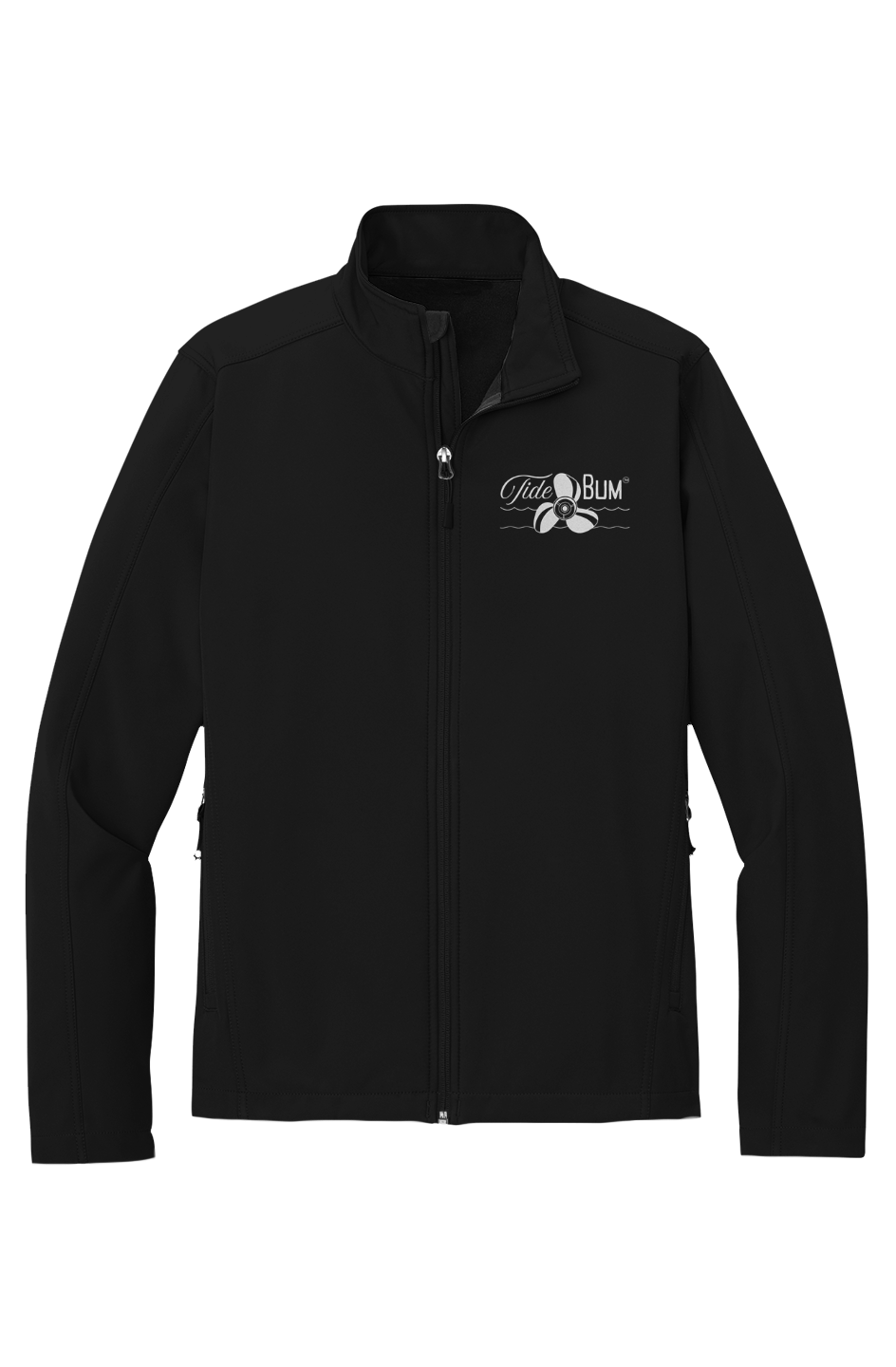 TideBum Grey Logo Mens Core Soft Shell Jacket
