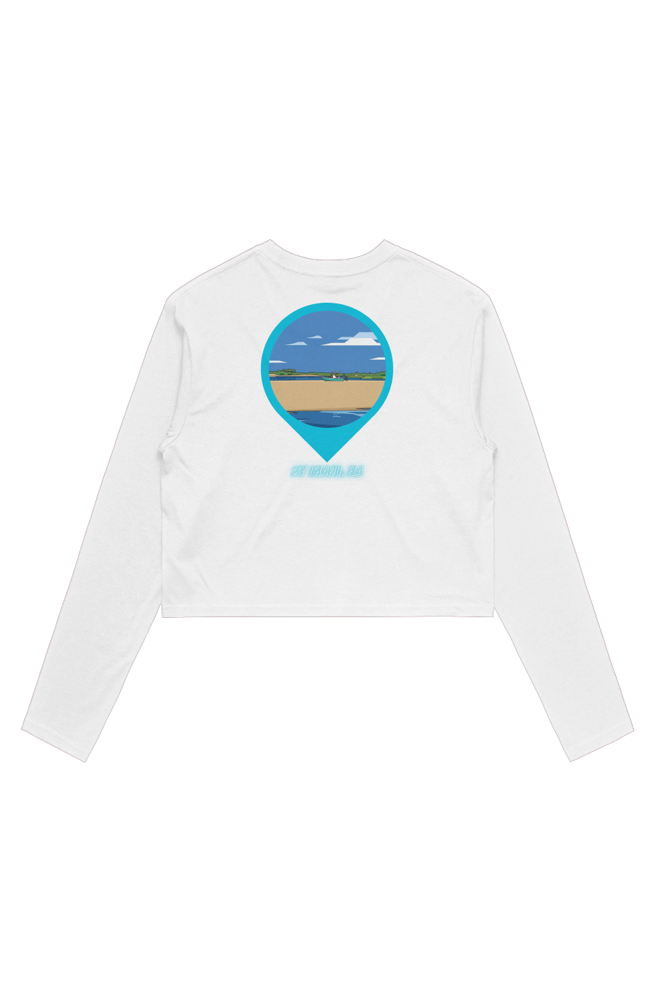 TideBum Wo's Crop L S Tee