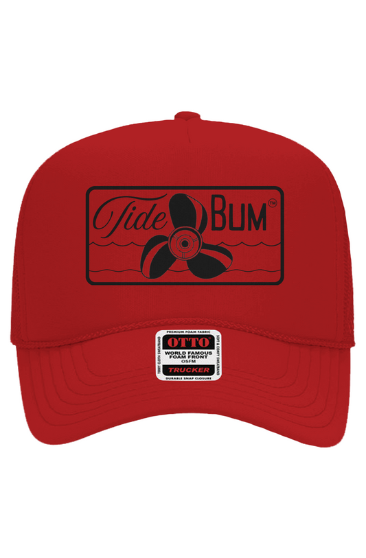 TideBum Black Logo Otto 5 Panel Mesh Trucker
