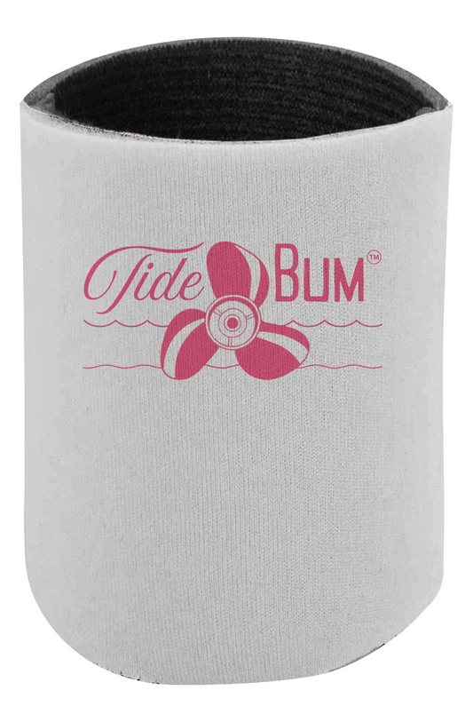 TideBum Pink Logo no border Can Holder