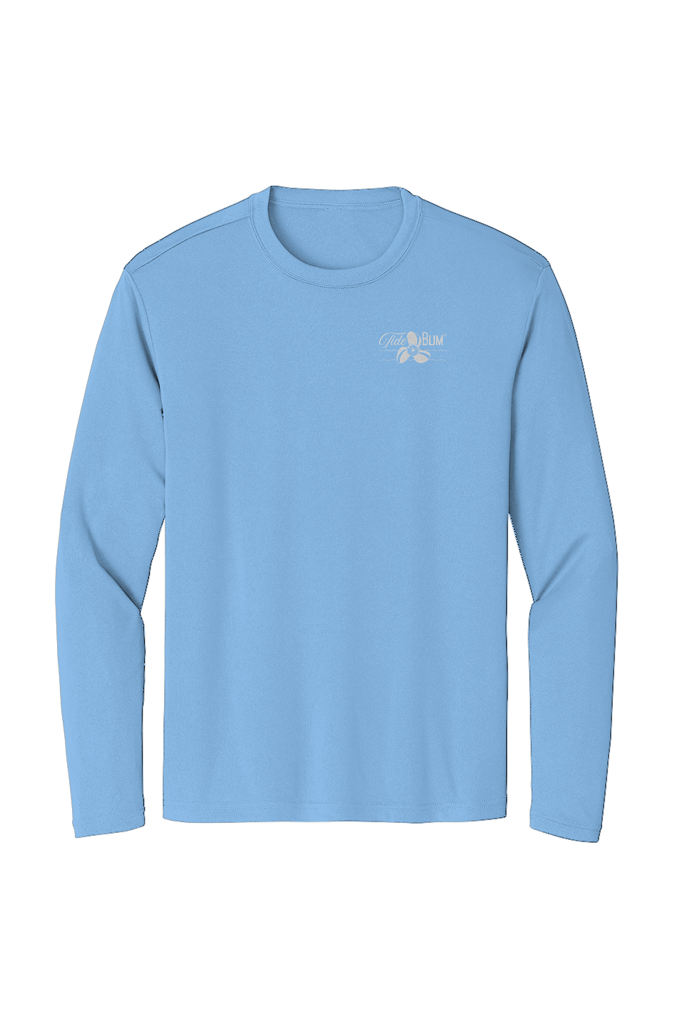 TideBum GreyLogo BeachedBoat Sport Tek Long Sleeve Tee