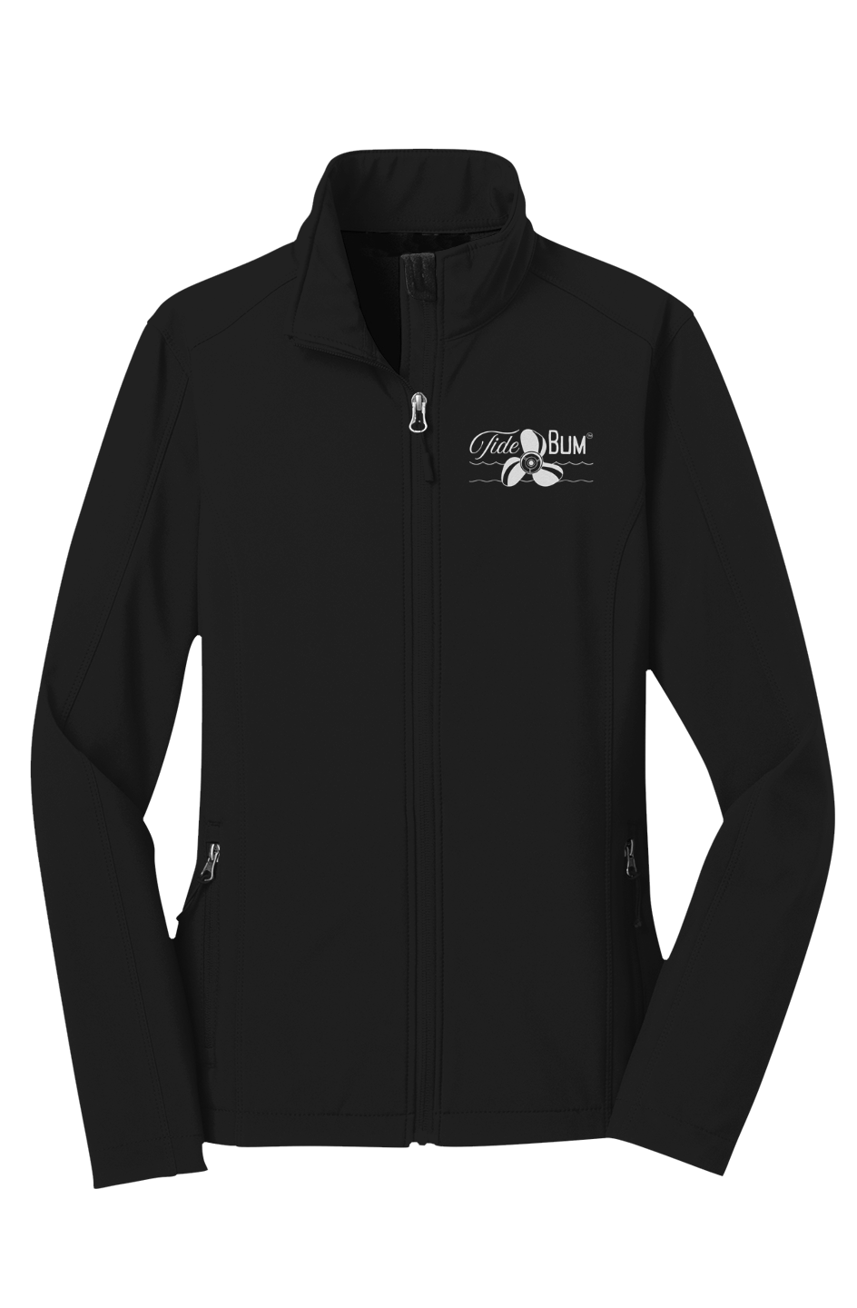 TideBum GreyLogo Womens Core Soft Shell Jacket