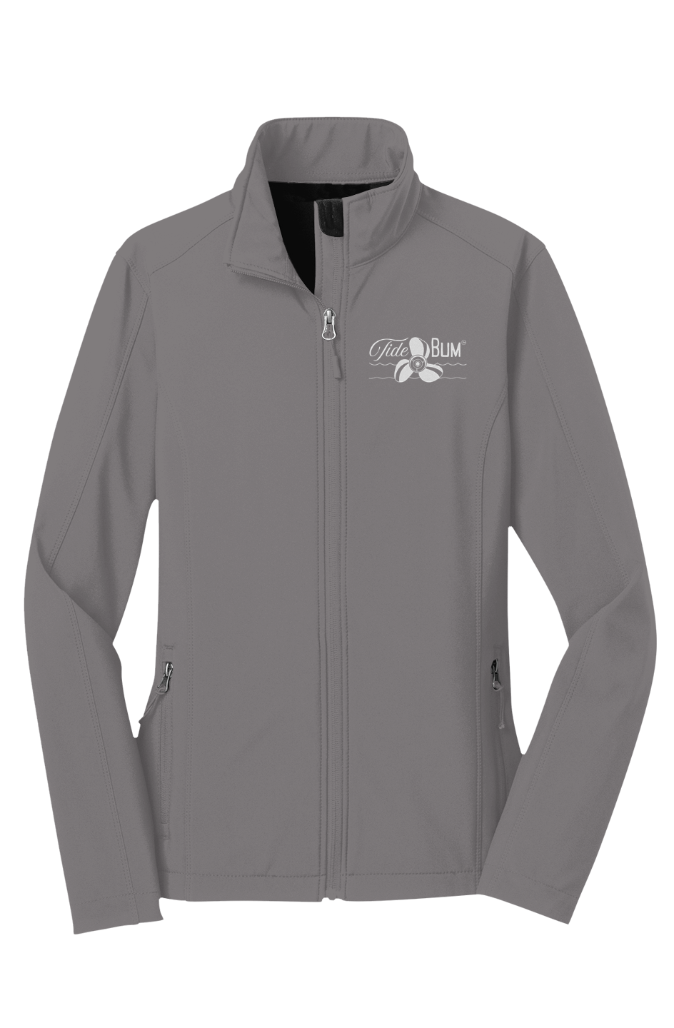 TideBum GreyLogo Womens Core Soft Shell Jacket