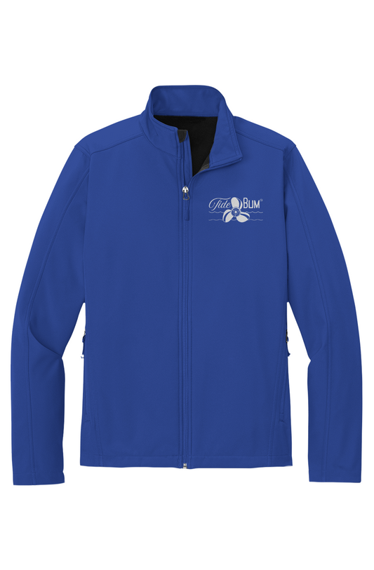 TideBum Grey Logo Mens Core Soft Shell Jacket