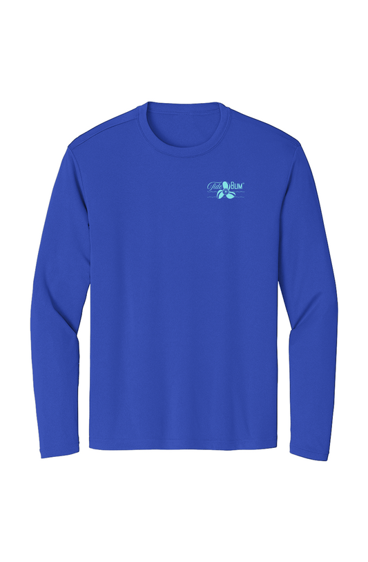 TideBum Bridge AquaLogo Sport Tek Long Sleeve Tee