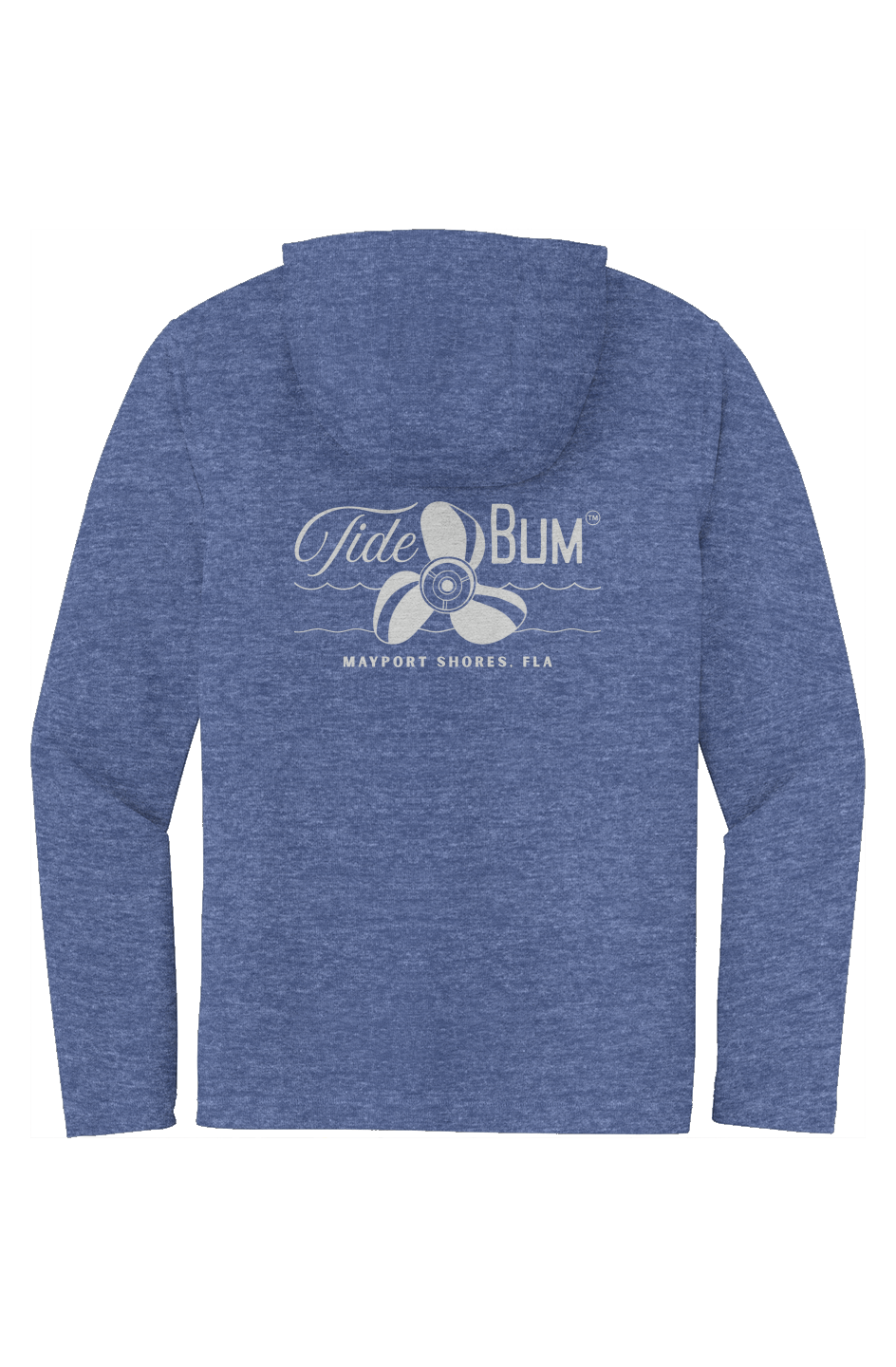 TideBum Mayport GreyLogo Sport Tek Long Sleeve Hoodie