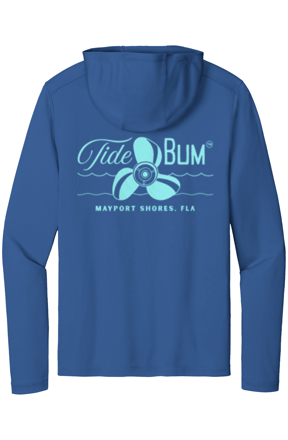 TideBum Mayport Sleeve AquaLogo Posi UV Pro Hoodie